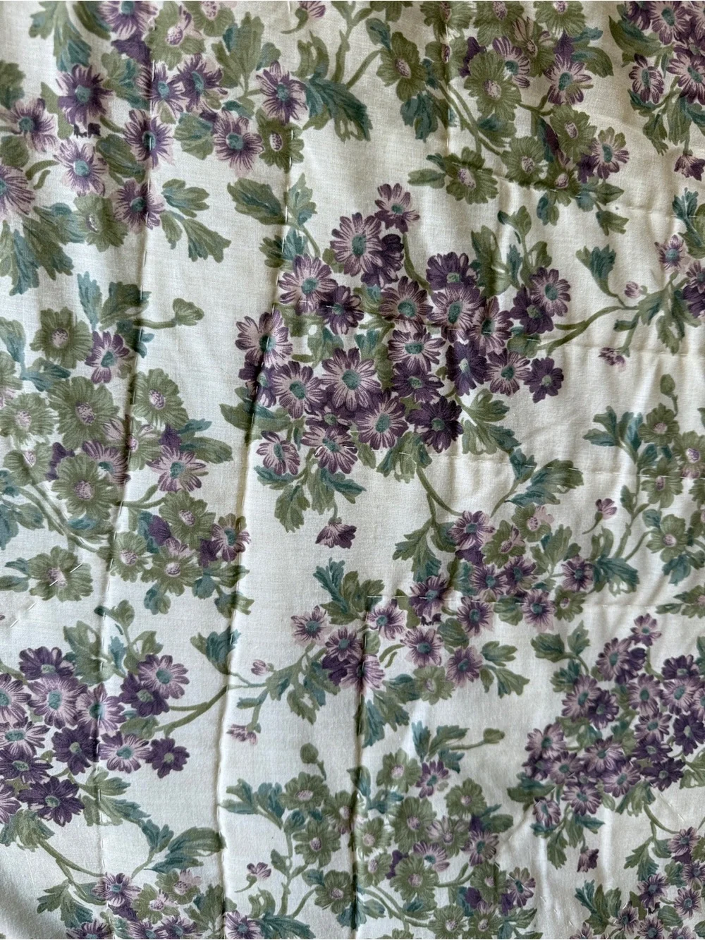 Vintage Floral Patchwork Quilt Full Queen 88x84 Cottagecore Handmade